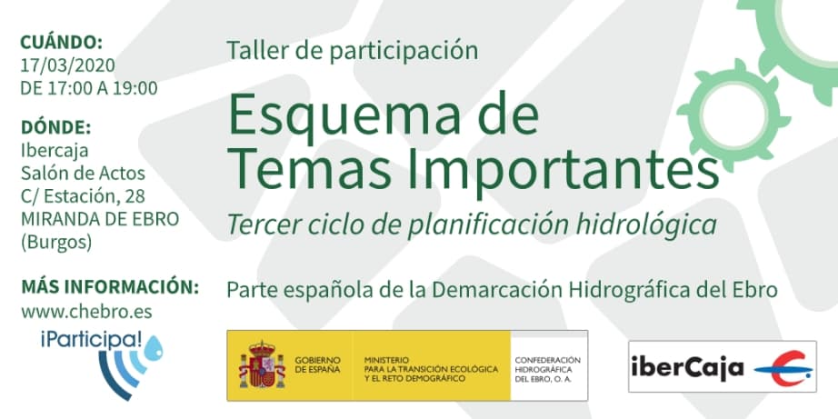 Taller de Participación sobre el Esquema de Temas Importantes del Ebro – Miranda de Ebro