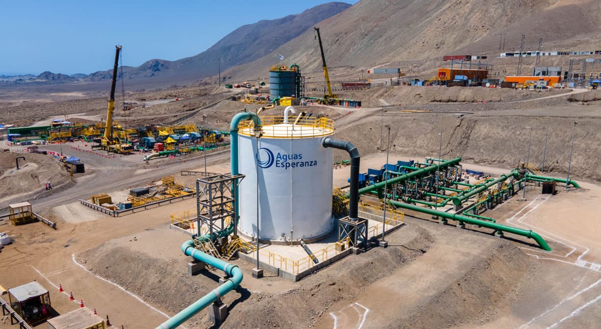 Aguas Esperanza comienza entregar agua Distrito Minero Centinela través SIAM II Chile