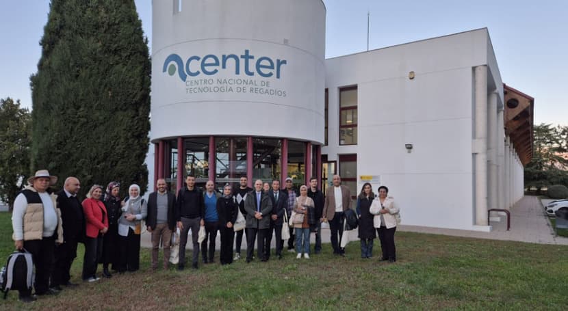 Una delegación de Egipto visita el Centro Nacional de Tecnología de Regadíos (CENTER)