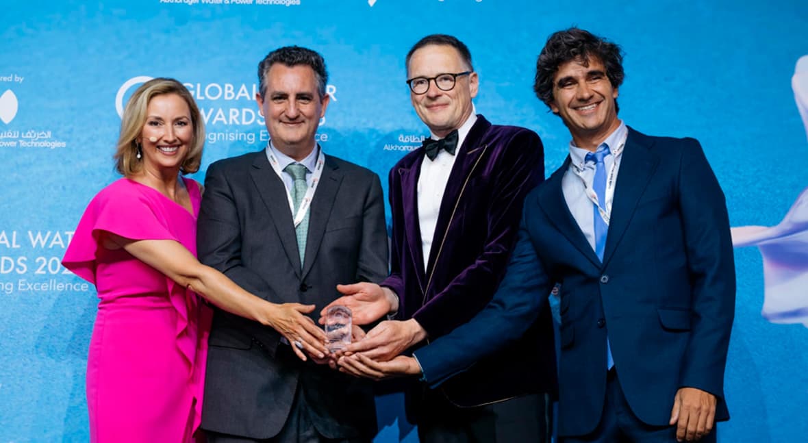 ACCIONA, distinguida “Mejor Proyecto IA Año” Global Water Awards