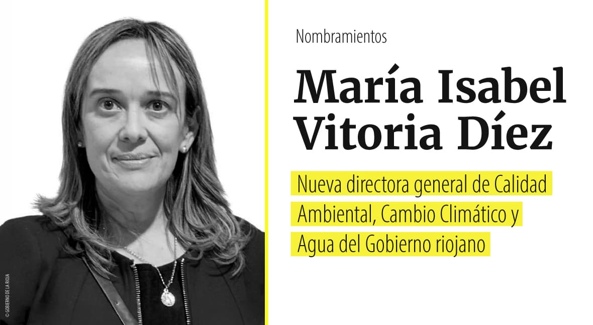 María Isabel Vitoria Díez, nueva directora general Calidad Ambiental y Agua Rioja